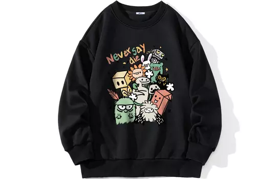 Свитшот унисекс Warrior Huichao Riding The Wind Collection, черный