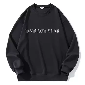Свитшот унисекс WARRIOR, светло-серый
