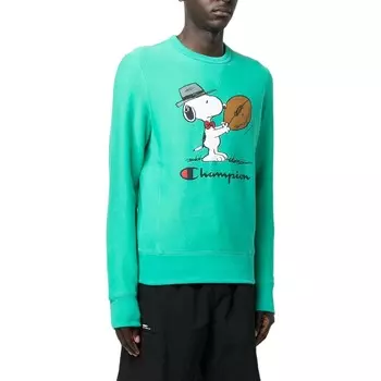 Свитшот унисекс зеленый Champion, зеленый