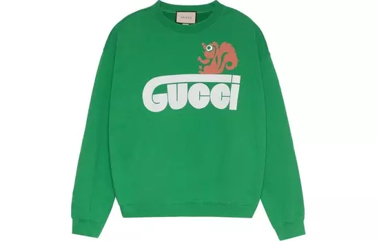 Свитшот унисекс зеленый Gucci, зеленый