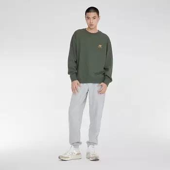 Свитшот унисекс зеленый New Balance, зеленый