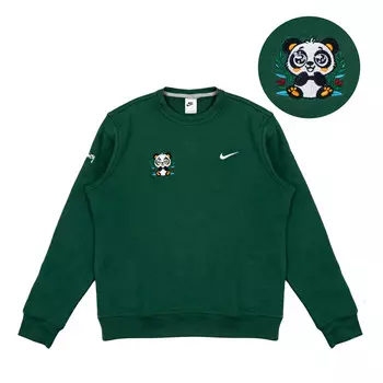 Свитшот унисекс зеленый Nike, зеленый
