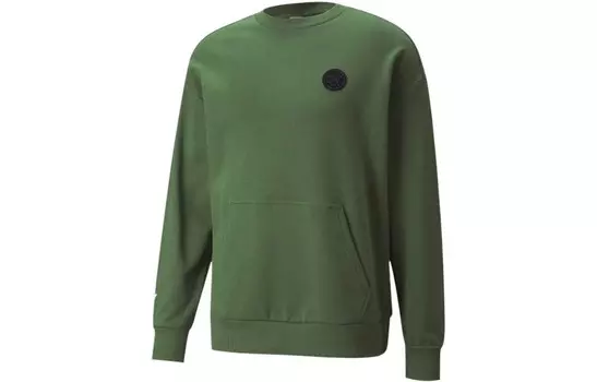 Свитшот унисекс зеленый Puma, зеленый