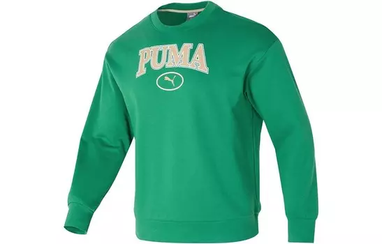 Свитшот унисекс зеленый Puma, зеленый