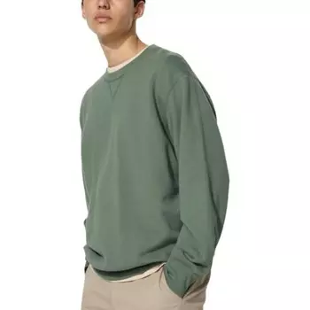 Свитшот унисекс зеленый Uniqlo, зеленый