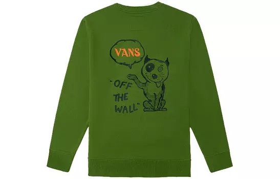 Свитшот унисекс зеленый Vans, зеленый