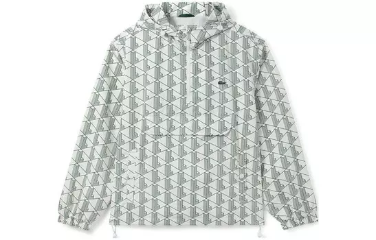 Свитшот унисекс зеленый в клетку Lacoste, зеленый
