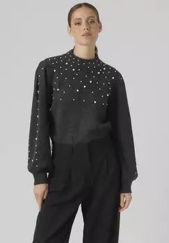 Свитшот Vero Moda ПЕРЛЕН, цвет dark grey melange