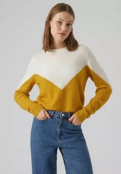 Свитшот Vero Moda PLAZA LS BLOCK GA BOO, цвет birch