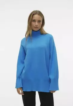 Свитшот Vero Moda РОЛЛНЕК, цвет french blue