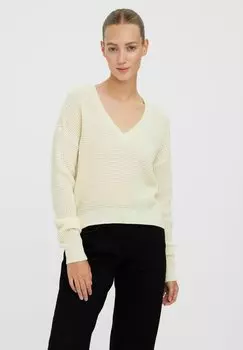 Свитшот Vero Moda ВМЛЕАННА V ВЫРЕЗ, цвет birch