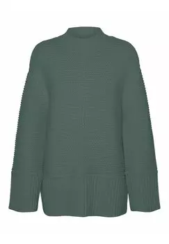 Свитшот Vero Moda VMMIRANDA LS HIGHNECK GA, цвет dark forest