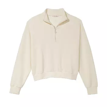 Свитшот Victoria's Secret Sandwash Half-Zip, кремовый