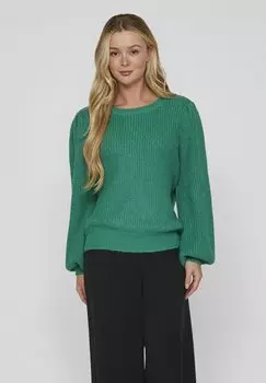 Свитшот VILA AM RCKEN GEBUNDENER, цвет alhambra