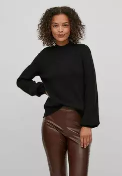 Свитшот VILA БАЛЛОНЭРМЕЛЬ, черный