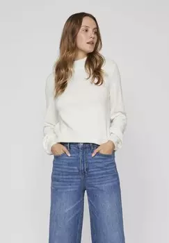 Свитшот VILA БАЛЛОНЭРМЕЛЬ, цвет white alyssum
