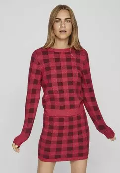 Свитшот VILA КАРЬЕРТЕС, цвет beet red