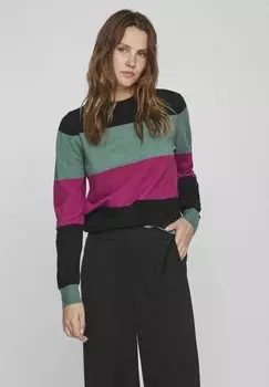 Свитшот VILA ЛАНГЭРМЕЛИГЕР, черный