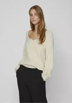 Свитшот VILA LANGRMELIGER, суперлегкий натуральный мелан