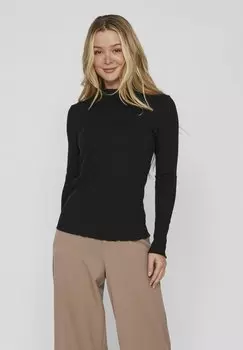 Свитшот VILA MIT TRICHTERKRAGEN, черный