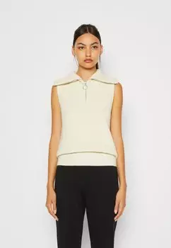 Свитшот VILA ПОЛОВИННАЯ МОЛНИЯ VIRIL- NOOS, цвет birch melange