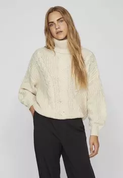 Свитшот VILA РОЛЛКРАГЕН, цвет birch