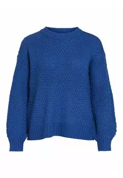Свитшот VILA TEXTURIERTER, цвет lapis blue