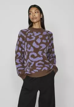 Свитшот VILA VIHELLY LEO, цвет shaved chocolate