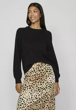 Свитшот VILA VIJAMINA O-NECK L S, черный