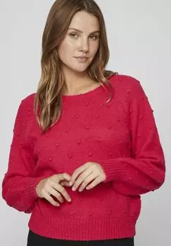 Свитшот VILA VITULI O-NECK ON PB, цвет love potion