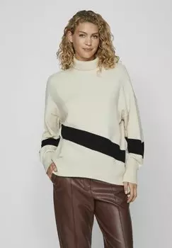 Свитшот VILA ВЫСОКАЯ ШЕИ, цвет super light natural melan