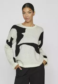 Свитшот VILA ЖАККАРД, цвет birch