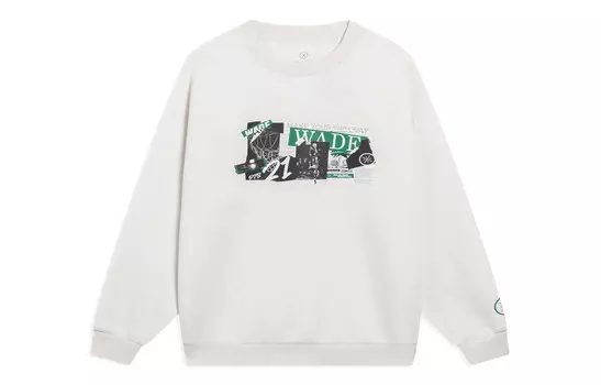 Свитшот Wade Collection унисекс, цвет серый меланж Lining, цвет Heather Gray
