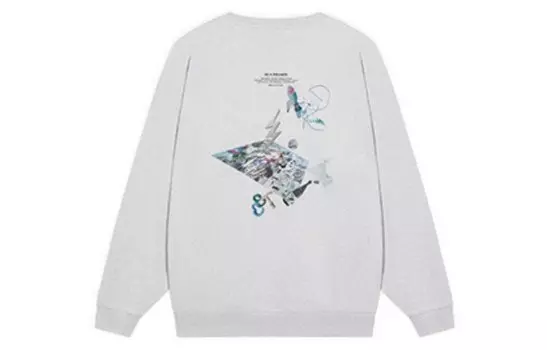 Свитшот Wade Collection унисекс, цвет серый меланж Lining, цвет Heather Gray