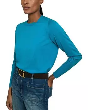 Свитшот Wendy с круглым вырезом REISS, синий