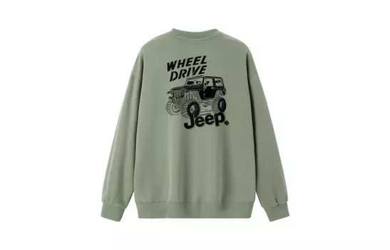 Свитшот Wrangler Leisure Series унисекс Jeep, Heather Gray