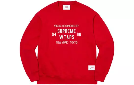 Свитшот Wtaps X Wtaps Joint Series унисекс Supreme, красный