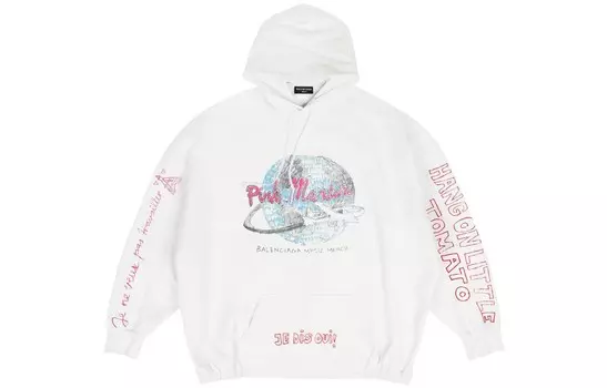 Свитшот X Pink Martini Collection унисекс белый Balenciaga, белый
