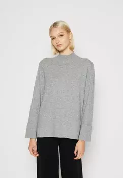 Свитшот YAS YASEMILIE HIGHNECK, цвет light grey melange