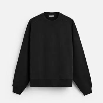 Свитшот Zara Boxy Fit, черный