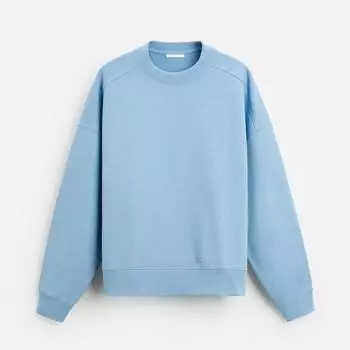 Свитшот Zara Boxy Fit, голубой