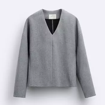 Свитшот Zara X Studio Nicholson Boxy Fit, серый