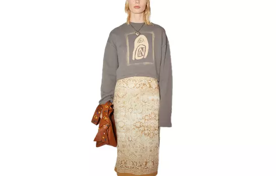 Свитшот женские Carbon Gray Acne Studios, угольно-серый