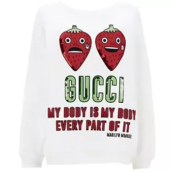 Свитшот женские цвета экрю GUCCI, Ecru