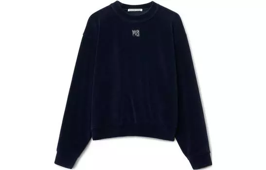 Свитшот женские цвета морской волны Alexander Wang, Marine Blue
