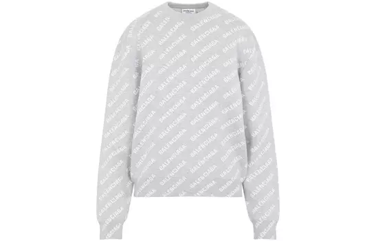 Свитшот женский Balenciaga, светло-серый