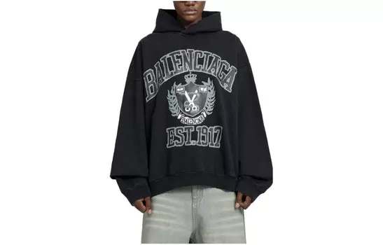 Свитшот женский Balenciaga, темно-синий