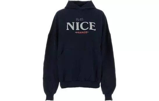 Свитшот женский Balenciaga, темно-синий