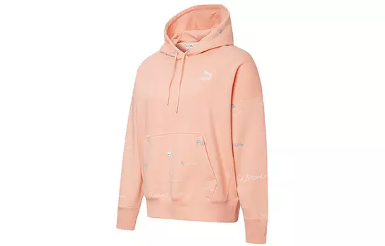 Свитшот женский бежевый/красный Puma