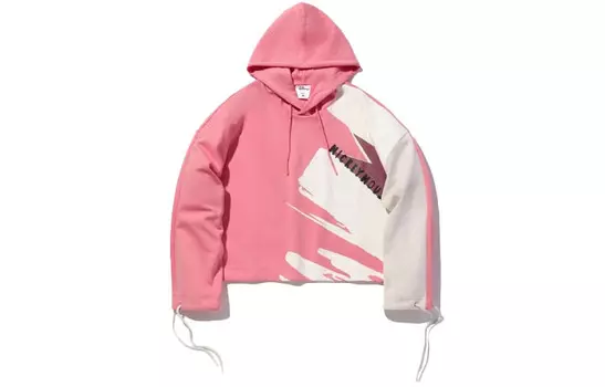 Свитшот женский бежевый/розовый Lining